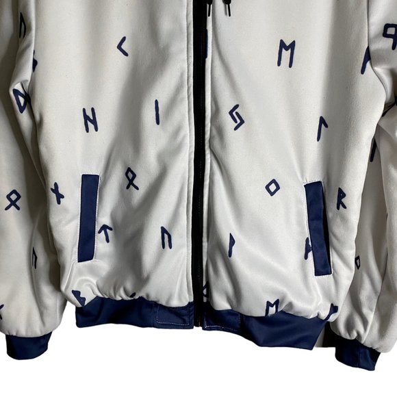 VALHYR Men's Patterned Faux Sherling Full Zip Hooded Jacket - Picture 3 of 10